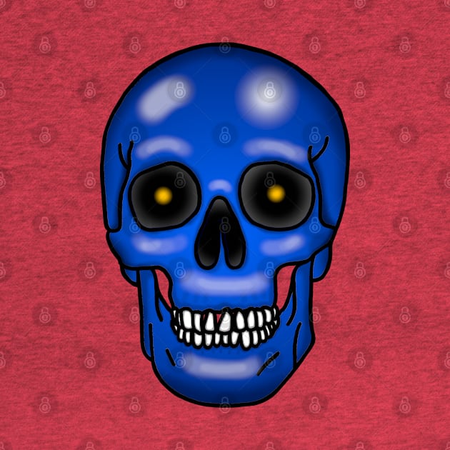 Skull, frostbite blue, no background. by Zippy's House of Mystery